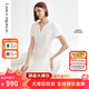朗姿【Basic衣櫥】小黑裙法式輕禮服裙子女夏新款氣質(zhì)白色連衣裙 本白色 M