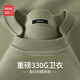 名創(chuàng)優(yōu)品復(fù)古綠色衛(wèi)衣男款春秋季純色簡約百搭外套男生330g重磅親膚套頭衫 灰豆綠(空白) L /170(推薦100-120斤)