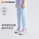 moodytiger兒童褲子防曬速干夏季男童長(cháng)褲純色簡(jiǎn)約彈力休閑束腳女童運動(dòng)褲