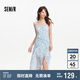 森馬（Semir）連衣裙女設(shè)計(jì)感荷葉邊2025夏季吊帶暈染碎花雪紡裙109325114009