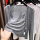 皮爾卡丹（pierre cardin）冰|絲輕薄小開衫莫代爾防|曬衣服女夏季吊帶裙外搭針織罩衫披肩外 灰色 XL 115-125(斤)