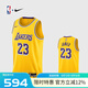 NIKE耐克NBA官方-湖人詹姆斯球衣男籃球服速干23號運(yùn)動背心DN2009-733 黃色 2XL