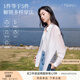 香影天絲輕薄開衫襯衫外套女夏季2025新款高級感襯衣戶外寬松上衣 白色 S