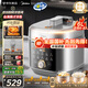 美的（Midea）小飛俠沸騰濃香雙模式電壓力鍋0氟0涂層雙膽高壓鍋6L智能預(yù)約家用煲湯6-8人煮飯煲E6825N輕音泄壓