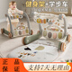 伊貝智嬰兒玩具06個(gè)月健身架新生兒見(jiàn)面禮盒腳踏鋼琴01歲寶寶滿月用品11 臻選-灰-4合1健身架+學(xué)步車 百天寶寶禮物學(xué)步車二合一腳踏琴