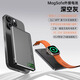 GUMAYUSI 3c認(rèn)證Magsafe外接電池雙彈窗磁吸充電寶超薄動(dòng)態(tài)彩屏適用蘋果16便攜式移動(dòng)電源耳機(jī)手表可上飛機(jī) 深空灰【雙彈窗外接電池丨合金材質(zhì)丨低溫快充不傷機(jī)】 5000毫安時(shí)