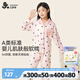 久歲伴【可愛點】兒童睡衣女童秋冬季家居服薄款中大童長袖長褲開襟套裝 淺粉 170 /身高160-172體重105-120斤