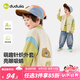嘟嘟家【萌趣卡通】兒童棒球服春秋男童外套秋季女童防風(fēng)衣寶寶軟殼服潮 果綠色 120