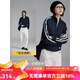 雲(yún)上生活【青鳥外套】拉鏈立領(lǐng)棒球服運動條杠撞色外套女2025秋上衣W9809 藏藍(lán)色 蓋比特雙面280G XL （建議130-145斤左右）