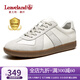 楓葉（leaveland）意大利男鞋2025新品真牛皮復(fù)古情侶款德訓(xùn)鞋戶外男士運(yùn)動(dòng)休閑板鞋 【升級(jí)版抑菌】白色（皮鞋碼） 41
