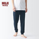 無印良品（MUJI）男式 毛圈 褲子 男士睡褲家居男款春秋 藏青色4S M(170/80A)