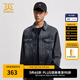 卡賓男裝寬松牛仔夾克24秋冬新款外套潮流商場(chǎng)同款W3243115002 煤黑色01 XL /180/52