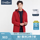 金利來【杜邦棉/防風/防潑水】秋冬新款棉服男加厚保暖舒適休閑外套 61-紅色 M 170/88A 推薦120-130斤