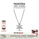 潘多拉（PANDORA）閃耀花朵標(biāo)本吊墜項鏈頸飾璀璨簡約七夕情人節(jié)禮物送女友 392387C01 45CM