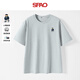 SPAO韓國同款刺繡小熊純棉短袖男女生百搭休閑寬松t恤SPDX25SD01LD 灰#SP海軍熊 L