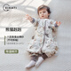喜卡緹（Xikati）嬰兒睡袋春秋寶寶桑蠶絲紗布兒童夏季空調(diào)房四季通用防踢被 熊貓赳赳-四層長(zhǎng)袖 XXL碼（適合身高110-125cm)4-5歲