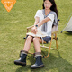 非常行（Jolly Walk） 雨鞋女 雨靴短筒時尚水鞋防水膠鞋套鞋水靴JW302 黑色 39