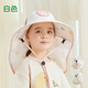 WING HOUSE夏季兒童大檐防曬帽男女寶寶韓版時(shí)尚披肩帽沙灘出游遮陽(yáng)帽