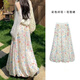 妙奕嘉碎花半身裙裙子女夏季2025新款修身顯瘦顯高長(cháng)裙花苞裙a字裙半裙 溫柔風(fēng)彩色碎花半身裙【花色】 M 【建議95-120斤】