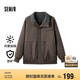 森馬夾克男防水冬季復(fù)古工裝風(fēng)加絨外套純色oversize109724108109