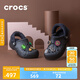 crocs卡駱馳秋冬新品休閑鞋秋冬洞洞鞋貝雅暖絨暖棉|206633 黑/黑-060 (建議買大一碼) 37 /38(230mm)