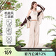 駱駝（CAMEL）女裝傘兵工裝褲高腰2025春夏新款寬松直筒褲透氣防曬休閑褲 S