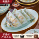 康普詩(shī)景德鎮青瓷碗盤(pán)餐具整套高溫瓷中式喬遷禮物家用高檔陶瓷碗筷套裝 【30頭6人食】 花溪子青瓷