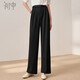 初申春秋西裝褲女高腰寬松顯瘦純色簡(jiǎn)約休閑闊腿長(cháng)褲S13QK5859