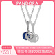 潘多拉（PANDORA）星海之辰項鏈套裝藍色琺瑯工藝星空星月生日禮物送女友 套裝項鏈ZT0126