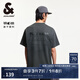 杰克·瓊斯（JACK&JONES）25年男裝短袖t恤男夏季遇水顯花速干透氣寬松半袖耐洗不易變形 E40深灰色 常規(guī) L
