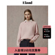 ELAND衣戀衛(wèi)衣女圓領(lǐng)運(yùn)動風(fēng)棉感舒適寬松休閑上衣2024秋季新款 淺粉色(26)L/Pink M 165