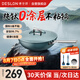 德世朗（DESLON）純鈦炒鍋不粘鍋無(wú)涂層家用無(wú)油煙平底燃?xì)庠铍姶艩t不沾炒菜鍋