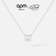 APM Monaco小碼方形項(xiàng)鏈可調(diào)節(jié)吊墜女時尚飾品首飾頸鏈七夕情人節(jié)禮物