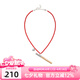 BABAMA野木系列小眾設(shè)計(jì)項(xiàng)鏈男女情侶同款飾品生日禮物情人節(jié)送男友 紅色