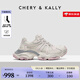 CHERY KALLY【靜謐晨曦】輕奢厚底老爹鞋女2025新款白色休閑增高女鞋子 CHERY&KALLY 粉紅色 38