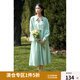 獨束大碼女裝【流動心緒】輕盈松弛感半身裙夏裝新款高腰修身半裙 瓦松綠 XL (尺碼：3)