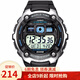 卡西歐（CASIO） 卡西歐(CASIO)電子表 男士多功能運動防水手表夜光學生表 AE-2000W-1AV