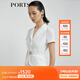 PORTS寶姿商場同款新品女裝西裝式假兩件連衣裙LL8D244NWB011 奶白色 M (6)