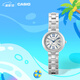 卡西歐（CASIO） SHEEN系列守護星SHE-4528防水女士手表石英表腕表 送女友禮物 SHE-4528D-7AUPR
