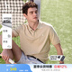哈吉斯（HAZZYS）男女裝 夏季上衣【張晚意明星同款】PHIZ情侶款短袖POLO衫 米色BI-男 XL （180/100A 50） （尺碼偏大）男