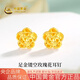 中國黃金（CHINA GOLD）黃金耳釘女士足金鏤空玫瑰花耳釘七夕情人節(jié)禮物送女友老婆 足金鏤空玫瑰花耳釘約2.0g