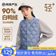 網(wǎng)易嚴(yán)選女式輕暖羽絨服經(jīng)典款短款石墨烯蓄熱抗靜電時(shí)尚輕薄羽絨服小香風(fēng) 烽火巖背心-海霧藍(lán) L （尺碼偏小，建議選大一碼）