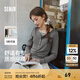 森馬（Semir）長袖t恤女短款修身顯瘦內(nèi)搭2025年春新款撞色假兩件打底衫亨利領(lǐng) 灰色調(diào)00322 M 160/84A