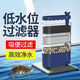 SQG龜缸過(guò)濾器低水位烏龜過(guò)濾器六角恐龍吸便超靜音過(guò)濾盒滴流盒 藍色4層-豪華套餐【吸便過(guò)濾+濾材+祛黃水】