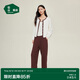 松山棉店【自由穿家居服】羅紋套裝抗靜電曠野美拉德女3件套大地棕170