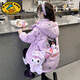 G.DUCKKIDS童裝庫(kù)洛米女孩羽絨棉服2025新款冬季兒童洋氣加厚保暖棉衣外套潮 紫色庫(kù)洛米棉衣+娃娃 140 cm