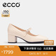 愛步（ECCO）25年夏季新款時(shí)尚優(yōu)雅風(fēng)瑪麗珍粗跟高跟鞋 型塑290963 石灰色38