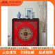 新中式床頭柜簡(jiǎn)約家用古典彩繪小柜子簡(jiǎn)易飄窗裝飾柜 大號(hào)紅色80X35X100 整裝