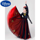 迪士尼（Disney）少兒民族舞蹈裝新疆舞蹈服大擺裙女半身裙長(cháng)款維族舞蹈練習演出服 紅色360度裙擺全套 110 (兒童款)