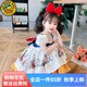 G.DUCK KIDS童裝洛麗塔女童連衣裙夏季白雪公主裙生日禮服蓬蓬裙兒童裙子短袖 單件裙子 90 建議80-90cm1歲-1歲半